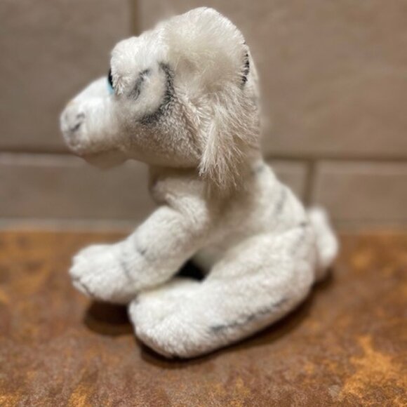 VINTAGE 1994 Tiger Cub Plush White BLK Stripes Plush Animal 6" The Petting Zoo - Picture 4 of 6
